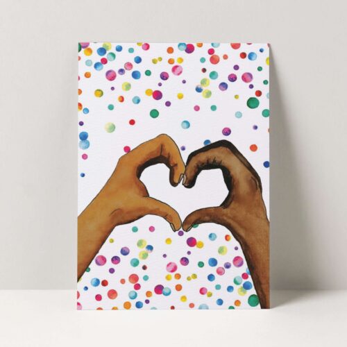 Wenskaart one love