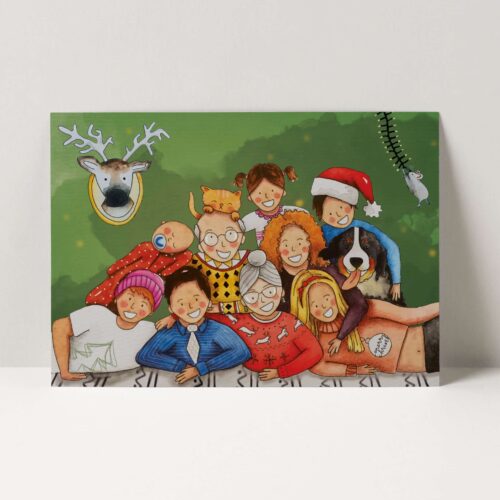 kerstkaart familie