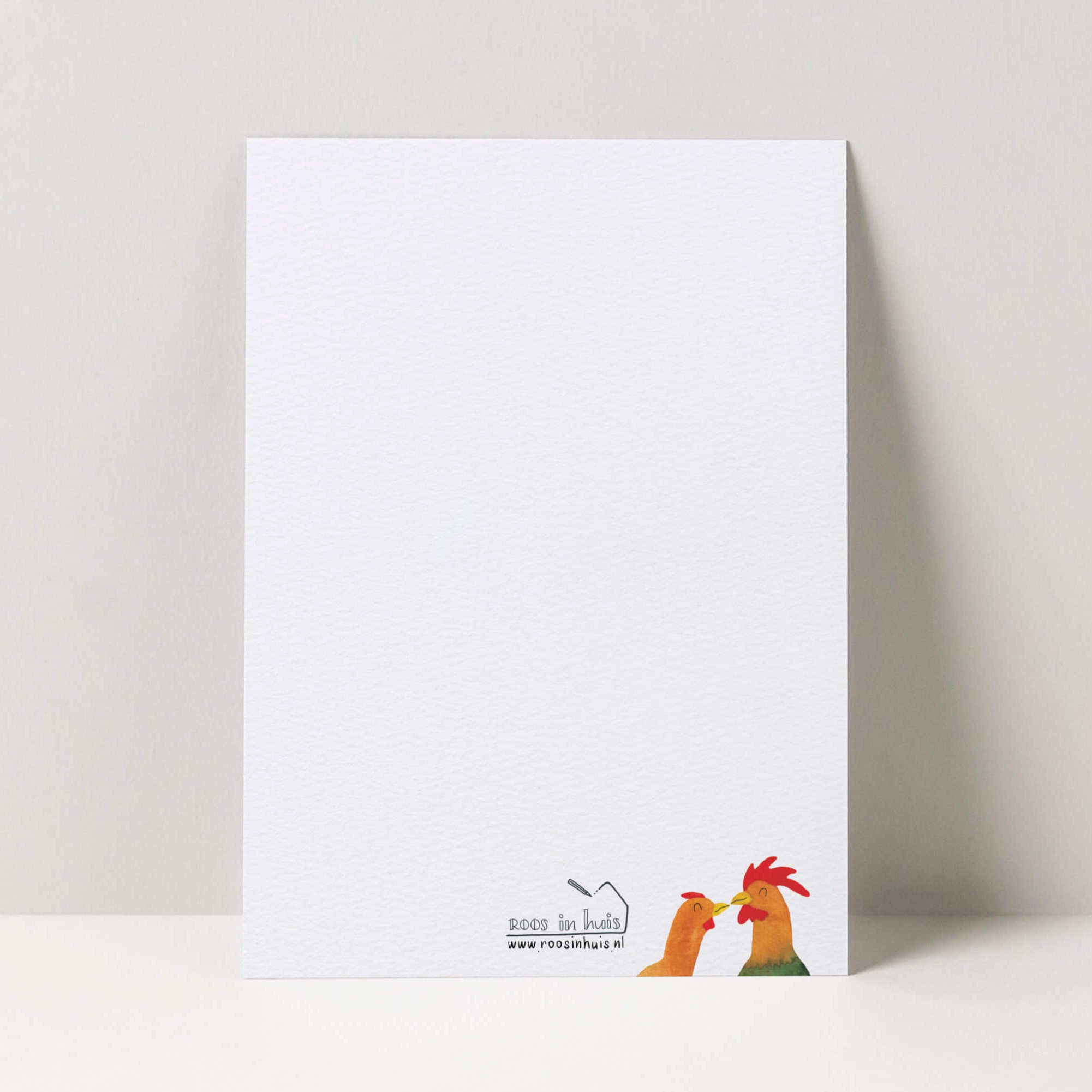 wenskaart kip en haan verliefd