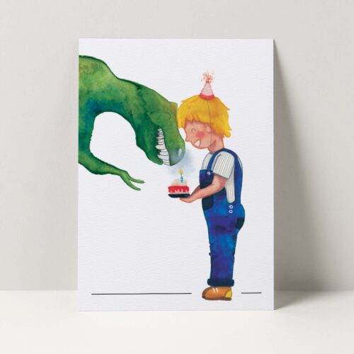 Verjaardagskaart dino