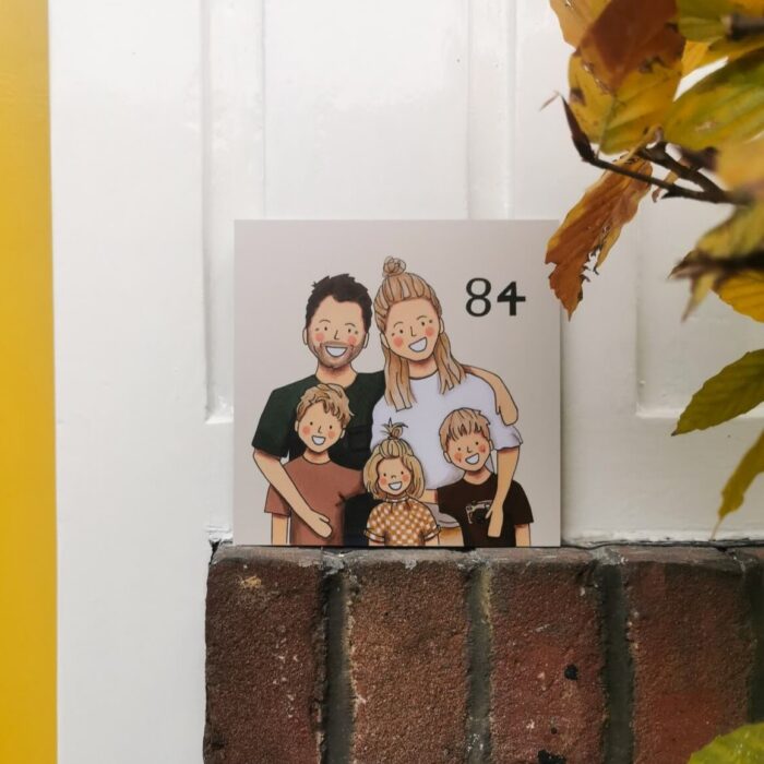 Portret huisnummerbord