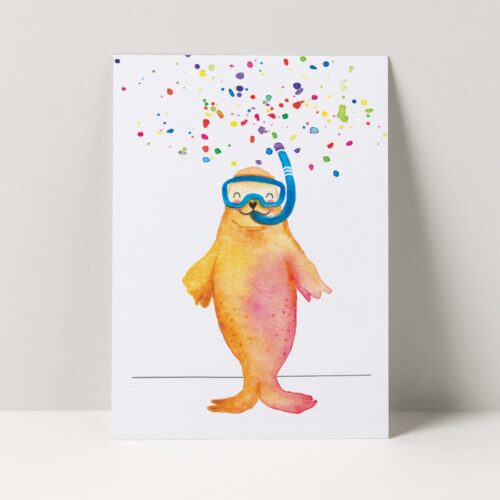 verjaardagskaart zeehond