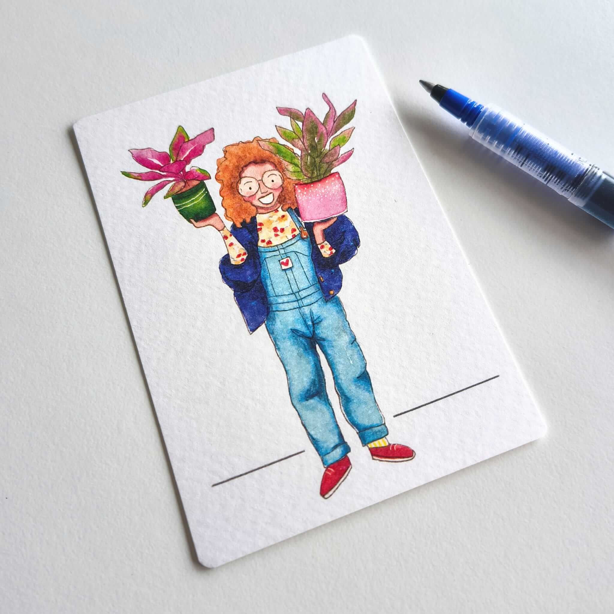 Minikaartje plantenliefde minikaartje plantenliefde
