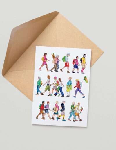 Vierdaagse kaart wandelaars